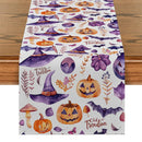Axyaa Halloween Pumpkin Head Table Runner Dining Table Decorations