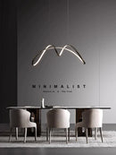 Axyaa LED Chandelier Copper Dining Room Bedroom Pendant Lights Fixtures