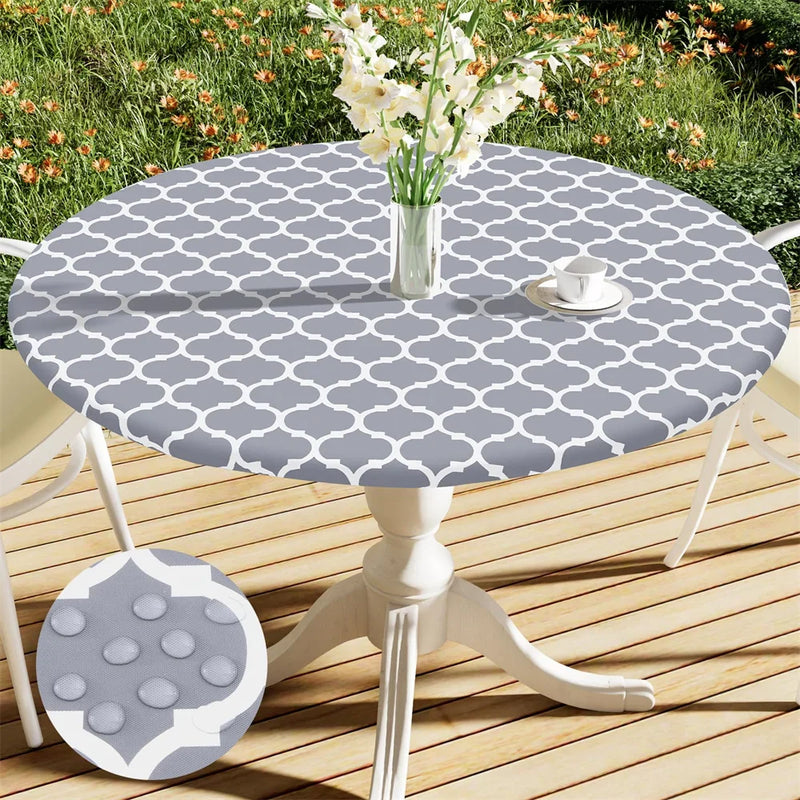 Axyaa Waterproof Elastic Fitted Table Cover for 4ft Tables - Indoor Outdoor