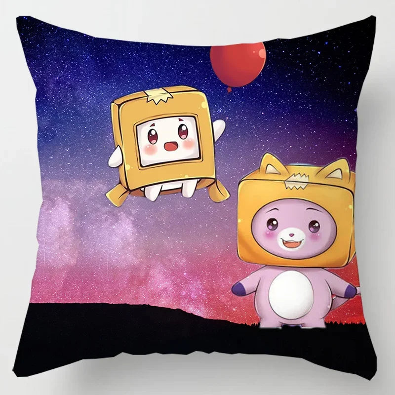 Axyaa Cartoon Robot Balloons Pillowcase Set for Home Decor