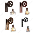 Axyaa Retro LED Pulley Wall Lamp for Home Decor and Lighting