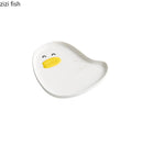 Axyaa Duck Ceramic Tableware Set - Shallow Plate, Soup Bowl, Seasoning Dish, Snack Plate