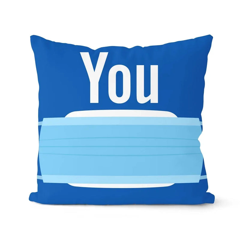 Axyaa Soft Mask Cushion Cover Set - Home Decor Pillowcase Collection