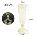 Axyaa Champagne Flutes: Disposable Clear Plastic Wine Glasses for Weddings & Parties
