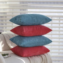 Axyaa Striped Velvet Corduroy Cushion Covers for Sofa - 30x50cm Nordic Style