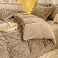Axyaa Taffeta Velvet Duvet Cover, Cozy Fleece Plush Blanket, 150x200cm Warm Winter Bedding
