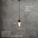 Axyaa Marble LED Chandelier: High-End Luxury Lighting for Home Decor & Living Spaces