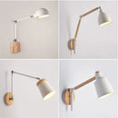 Axya Nordic Bedside Lamp Solid Wood Macaron Modern Wall Light