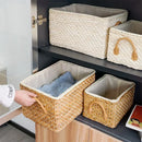 Wicker Laundry Basket with Handles by Axyaa - Home Decor, Toy Storage, Clothes Container