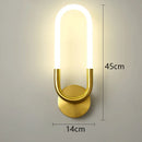 Axyaa Minimalist U-shaped Wall Lamp for Study Living Room Bedroom Background