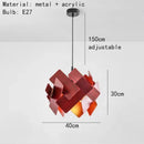 Axyaa Nordic Minimalist LED Pendant Chandelier: Modern Art Wood Lighting for Bedroom, Restaurant, Bar