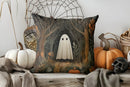 Axyaa Halloween Moonlit Jack-O'-Lanterns Pillow Cover for Sofa, Bedroom, Car