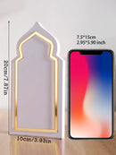 Ramadan Festival White Table Ornaments Set by Axyaa – Muslim Decor & Mubarak Gift