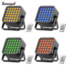 Axyaa 4PCS 36W RGBWA+UV LED Par Light Set with Remote Control for Stage Effects