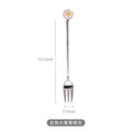 Axyaa Stainless Steel Cartoon Spoon Fork Set for Desserts and Coffee
