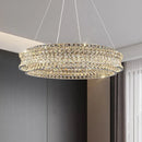 Axyaa Luxury Crystal Chandelier Ceiling Lamp for Family Villas, Living Rooms & Dining Rooms