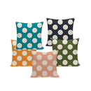 Axyaa Linen Red Christmas Pillows 45x45 for Living Room Decor