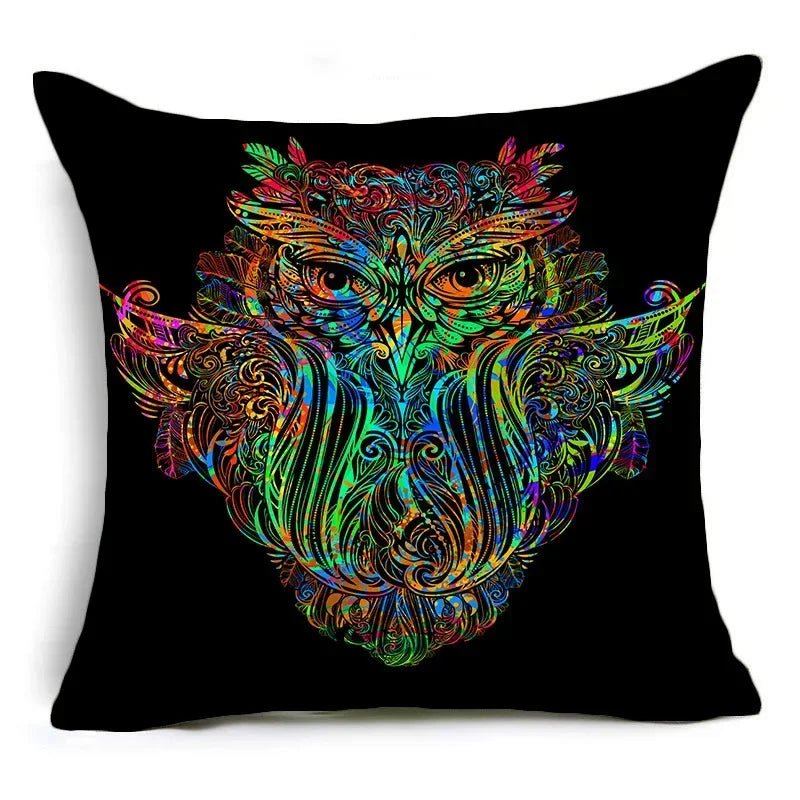 Axyaa Linen Cushion Cover - 45*45cm for Living Room, Car, Hotel, Clubhouse