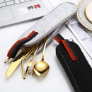 Axyaa Stainless Steel Camping Utensil Set with Travel Case