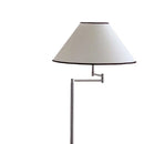 Axyaa Swing Arm Fabric Floor Lamp LED Nordic Minimalist for Home Interior
