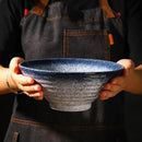 Axyaa Large Ramen and Soup Bowl Set, Japanese Ceramic Tableware