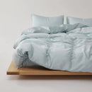 Axyaa Soft Lyocell Queen Bedding Set with Sheets, Natural Plant Fiber Quilt Cover