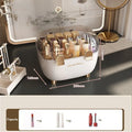 Axyaa Acrylic Lipstick Holder Organizer with Lid: Clear Makeup Display Stand Container