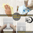 Axyaa Stainless Steel Adhesive Towel Hook: Heavy Duty Silver Sticky Hanger