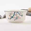 Axyaa 5-inch Bone Golden Bell Large Rice Bowl Noodle Bowl