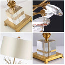 Luxury Crystal Tree Flower LED Bedside Lamp for Modern Living Room by Axyaa
