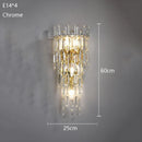 Axyaa Crystal Wall Lamp | Minimalist Light Luxury for Living Room, Bedroom, Corridor