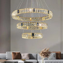 Axyaa Crystal Ring Chandelier Lighting System for Home Décor & Dining Area