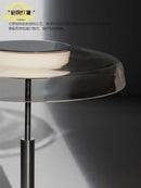 Axyaa DORA Red/Gray Glass Table Lamp with Touch Switch LED for Living Room