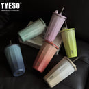 Axyaa Insulated Cold Cup with Diamond-Shaped Straw for Portable Ice Cream Water.