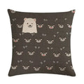 Nordic Cartoon Animal Print Linen Pillowcase for Axyaa Brand