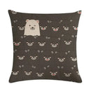 Nordic Cartoon Animal Print Linen Pillowcase for Axyaa Brand