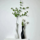 Axyaa Ceramic Geometric Lines Vase Abstract Decorative Ornaments