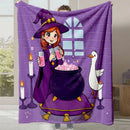 Axyaa Cartoon Cute Halloween Gift Flannel Sofa Blanket