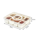 Axyaa Spice Seasoning Box with Lid - Kitchen Storage Organizer