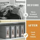 Axyaa Bed Sheet & Clothes Organiser – Large Capacity Foldable Zip-On Comforter Organiser