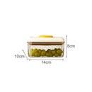 Axyaa Food Storage Box: One-Button Press, Large Capacity, Transparent Container