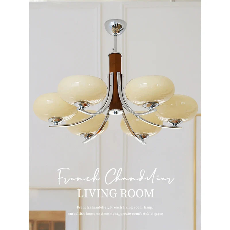 Axyaa Medieval French Glass Chandelier for Living Room, Bedroom, Study, and Restaurant