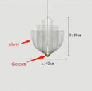 Axyaa Metal Grid LED Chandelier Geometric Hollow Pendant, Dimmable Iron Lighting