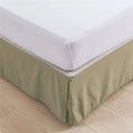 Axyaa Brushed Home Bed Skirt  Machine Washable Decorative Wrap Around Hotel Quality