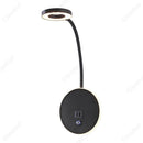 Axyaa LED Adjustable Angle Wall Lamp USB Charging Dimmable Reading Light