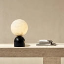 White Marble Floor Lamp by Axyaa: Minimalist Living Room & Bedroom Lighting Fixtures