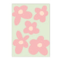 Axyaa Danish Floral Heart Butterfly Canvas Art Poster - Home Decor