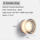 Axyaa Nordic LED Round Wall Sconce for Bedroom Decoration