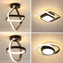 Axyaa LED Ceiling Light - Modern 2-Ring Design for Indoor Lighting Fixtures