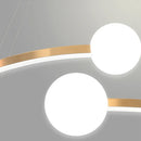 Axyaa LED Ring Chandelier for Nordic Modern Decor in Living Room, Bedroom, Dining Room